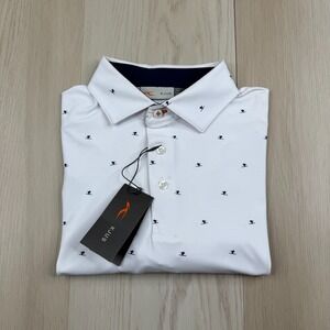 Kjus Mens All-Over Skier Boston Golf Club Comfort Fit Sotto Polo Shirt Size L